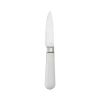 12-piece Forged Kitchen Knife Set in White with Wood Storage Block;