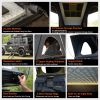 Explorer Rooftop Tent Hardshell with Luggage Racks&Replaceable Netting Rain Curtains, Truck Bed Tent for Camping, Pop Up Roof Top Tents for Truck Jeep