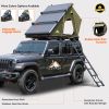 Explorer Rooftop Tent Hardshell with Luggage Racks&Replaceable Netting Rain Curtains, Truck Bed Tent for Camping, Pop Up Roof Top Tents for Truck Jeep