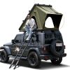 Explorer Rooftop Tent Hardshell with Luggage Racks&Replaceable Netting Rain Curtains, Truck Bed Tent for Camping, Pop Up Roof Top Tents for Truck Jeep